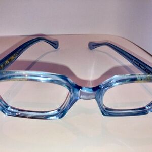 Baby Blue Frame Austria Lucite Vintage Eyeglass Frame Never Worn